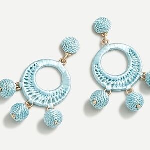 J. Crew Raffia Drop Earrings